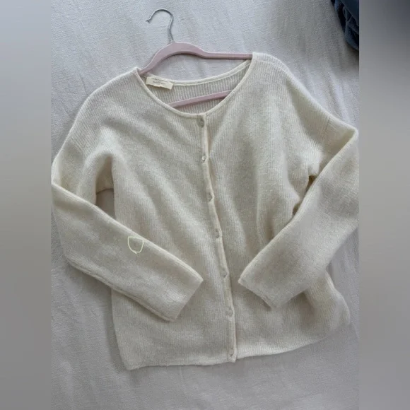 Sezane Gaspard Cardigan Ecru - Picture 4 of 4